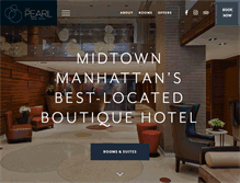 Tablet Screenshot of pearlhotelnyc.com